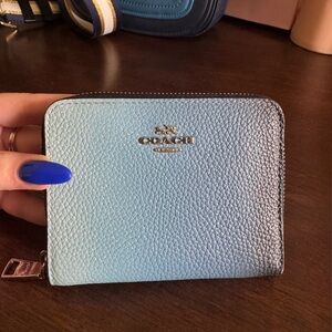 Coach Gradient Blue Leather Wallet